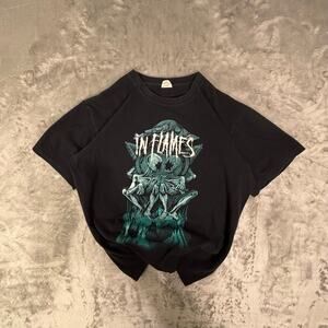 Anvil In Flames Enter Tragedy 2012 grunge streetwear band tshirt mens Medium